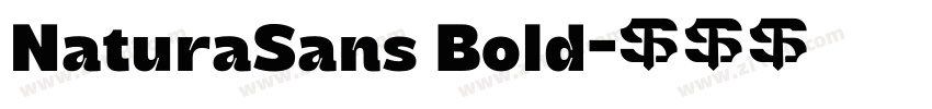 NaturaSans Bold字体转换
